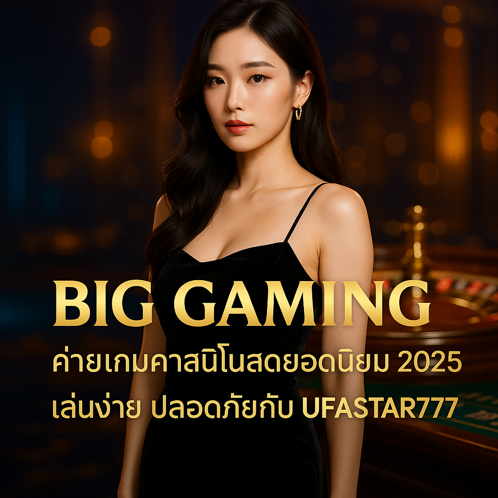 BIG GAMING ค่ายเกมคาสิโนสดยอดนิยม 2025 เล่นง่าย ปลอดภัยกับ UFASTAR777