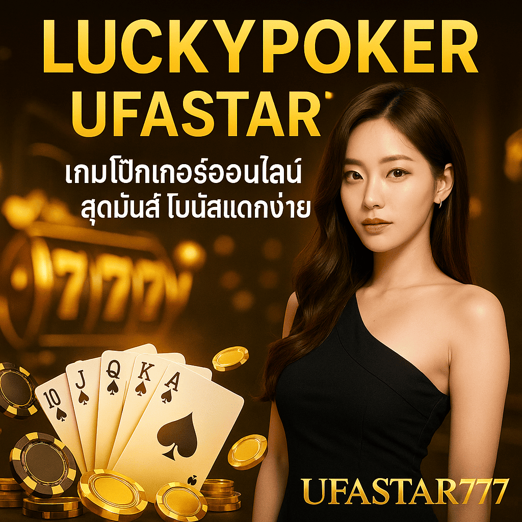 LUCKYPOKER UFASTAR777 เกมโป๊กเกอร์ออนไลน์สุดมันส์ โบนัสแตกง่าย