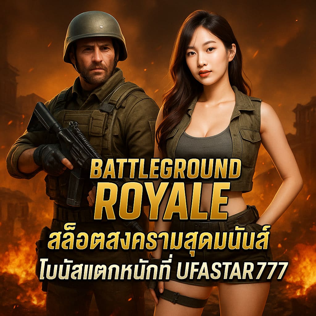 BATTLEGROUND ROYALE สล็อตสงครามสุดมันส์ โบนัสแตกหนักที่ UFASTAR777