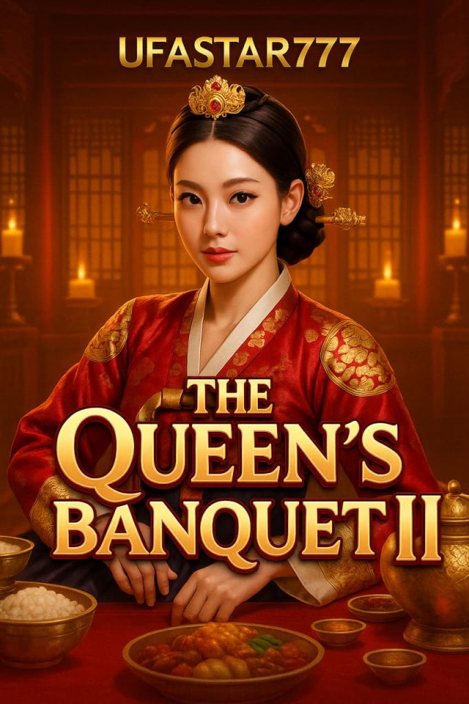 สัมผัสความหรูหราอีกระดับกับเกมสล็อต THE QUEEN’S BANQUET จาก UFASTAR777 ภาคต่อของเกมยอดฮิตที่พาคุณเข้าสู่โลกแห่งราชสำนักสุดงดงาม พร้อมโบนัส รางวัล และฟีเจอร์ใหม่สุดอลังการ!