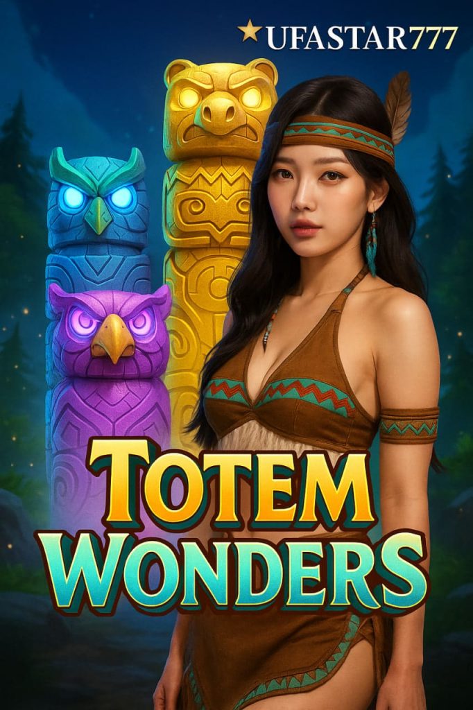 TOTEM WONDERS เสาโทเท็มแห่งพลังโชคลาภ เกมสล็อตแตกง่ายจาก UFASTAR777