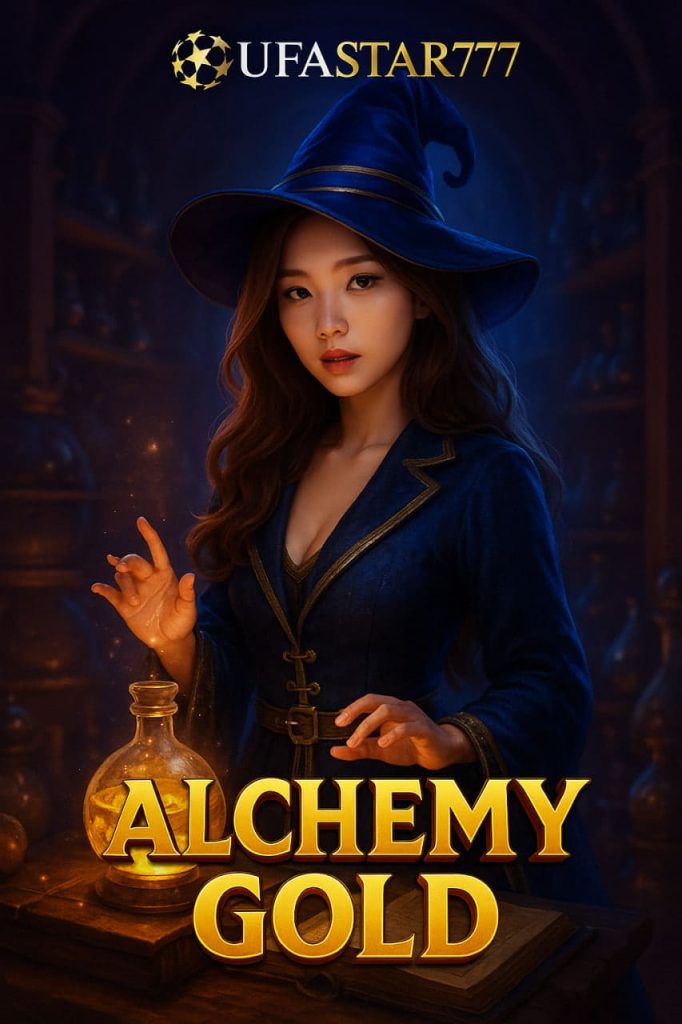 ALCHEMY GOLD จาก UFASTAR777 สล็อตเวทมนตร์ทองคำลึกลับ