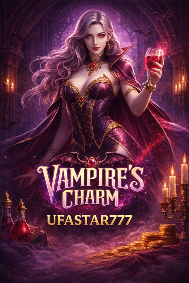 VAMPIRE'S CHARM เสน่ห์เกมสล็อตแวมไพร์สุดลึกลับ UFASTAR777