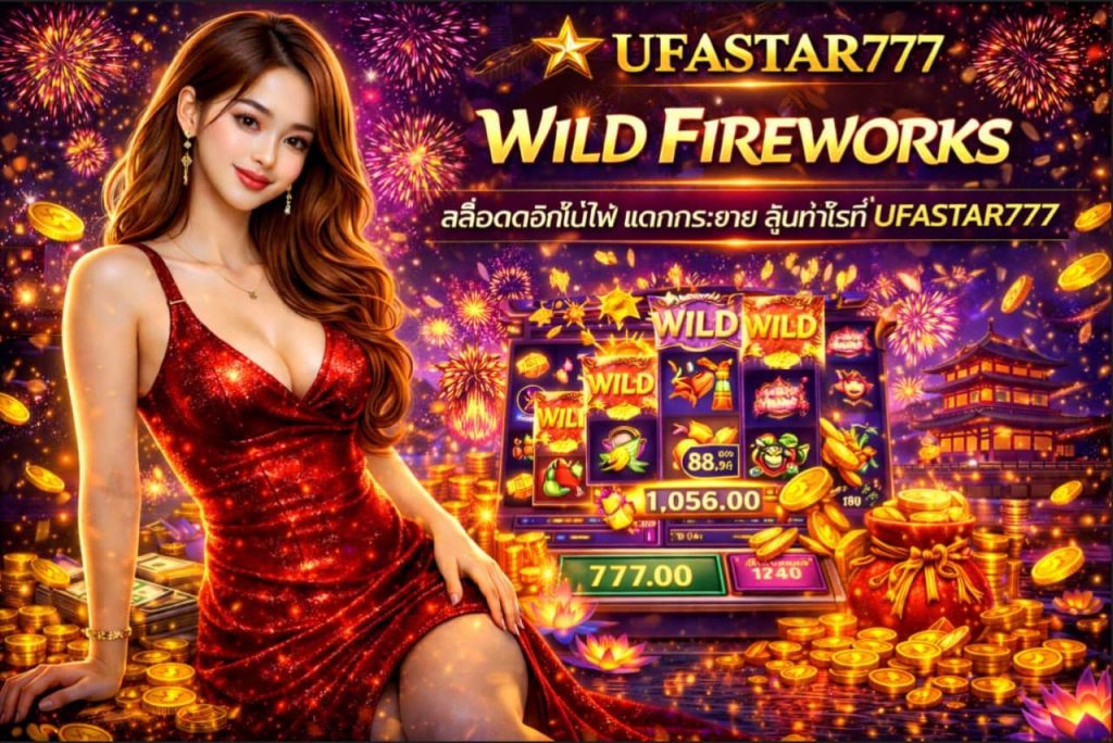 WILD FIREWORKS สล็อตดอกไม้ไฟแตกกระจาย ลุ้นกำไรที่ UFASTAR777