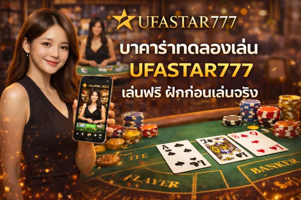 บาคาร่าทดลองเล่น UFASTAR777 เล่นฟรี ฝึกก่อนเล่นจริง